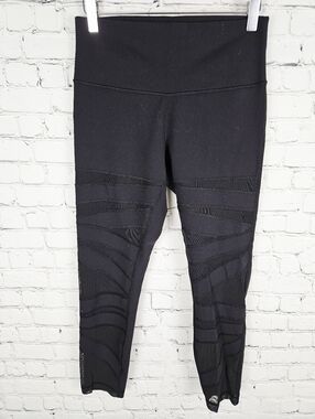 LULULEMON | High Times mesh bandage design cropped workout athletic leggings